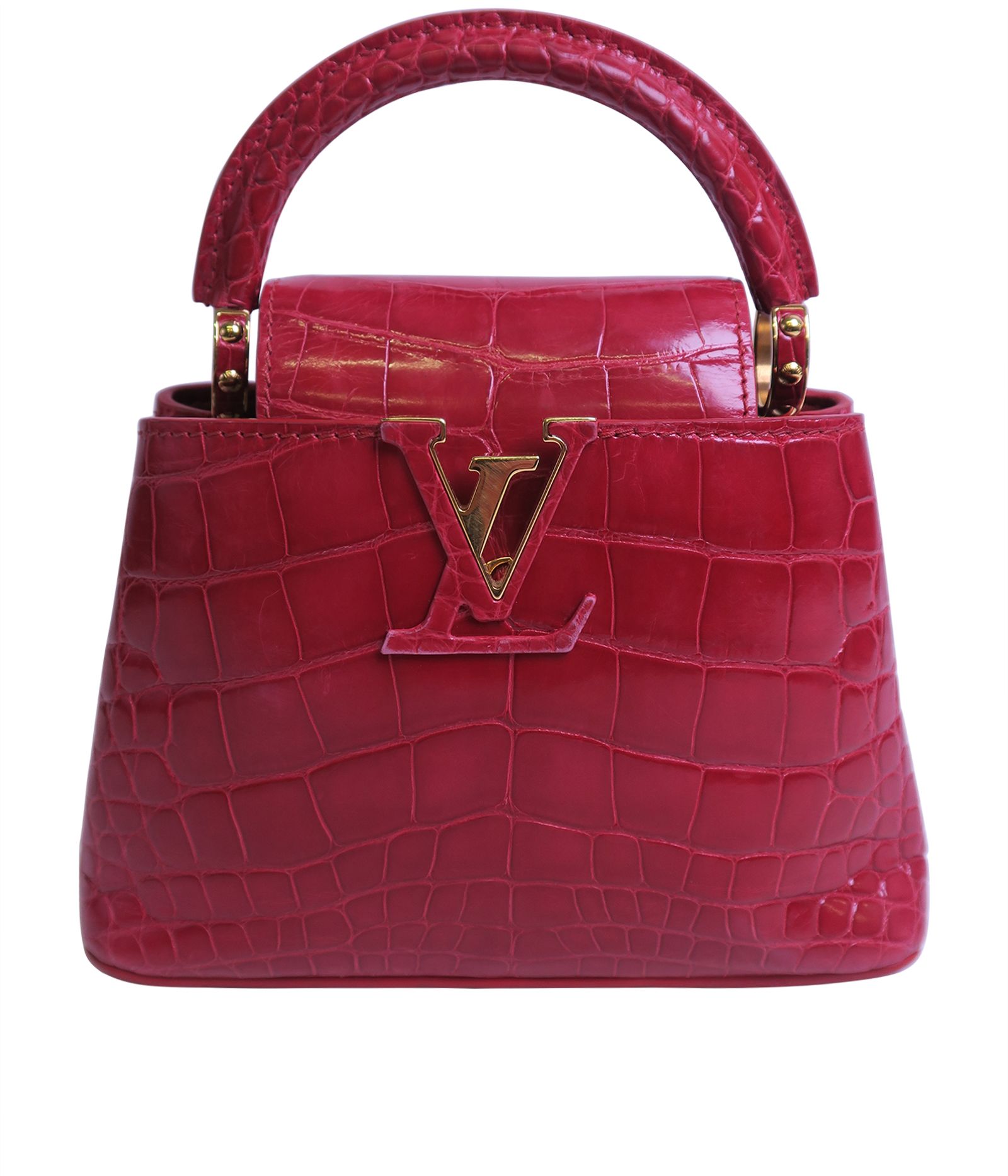 Lv capucines mini online crocodile